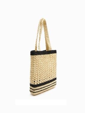 ZARA woven tote bag